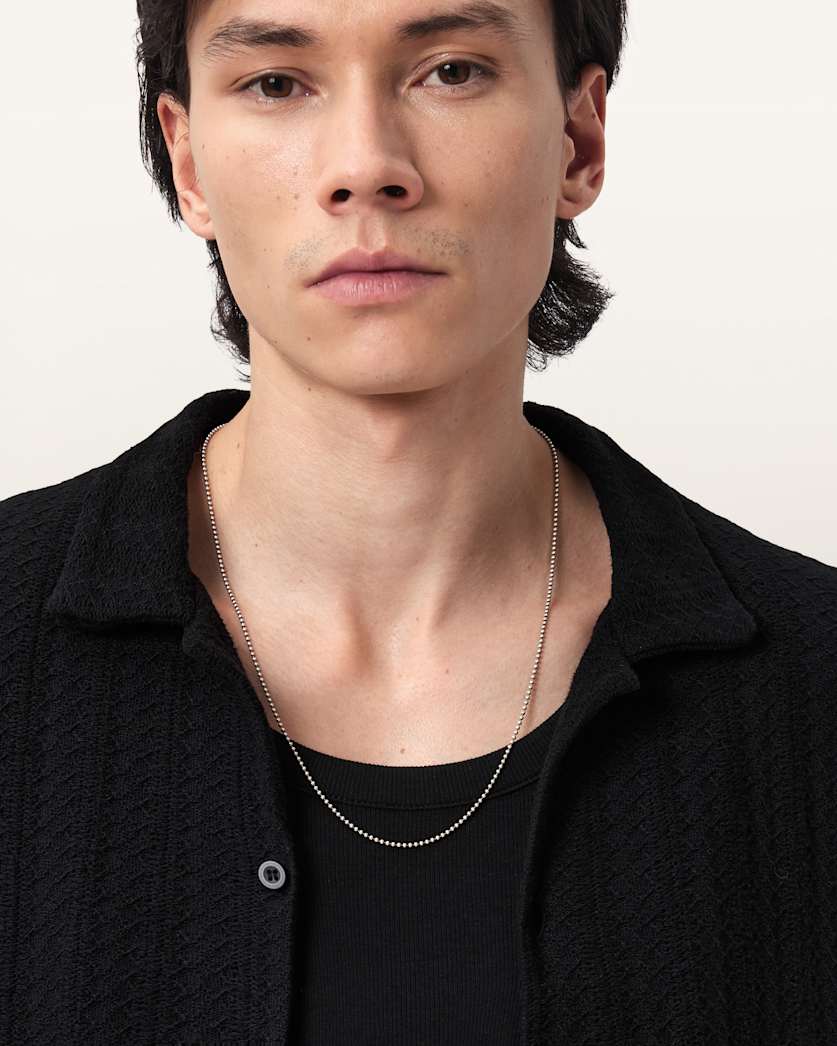 Jay Ball Chain Small Necklace Silver | ALLSAINTS